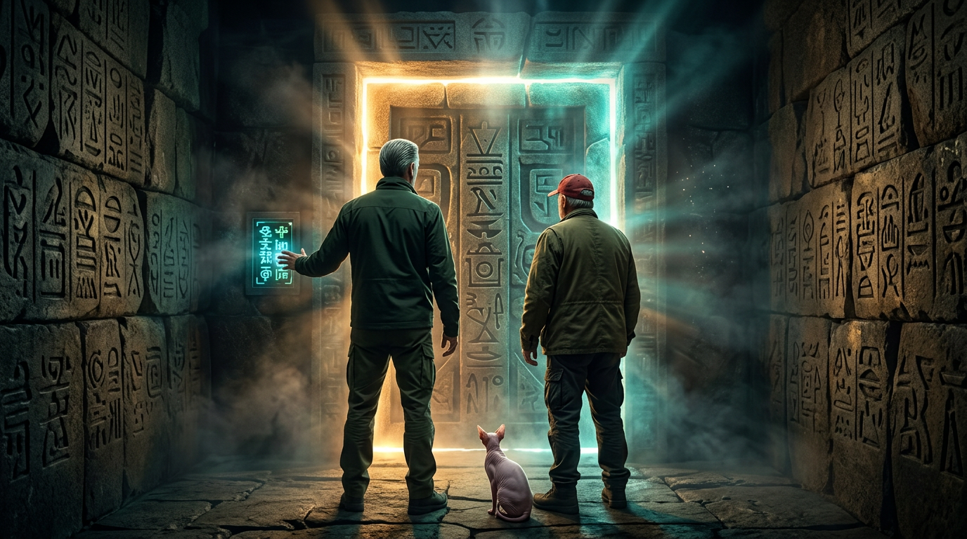 Earl and Richard at the Node door